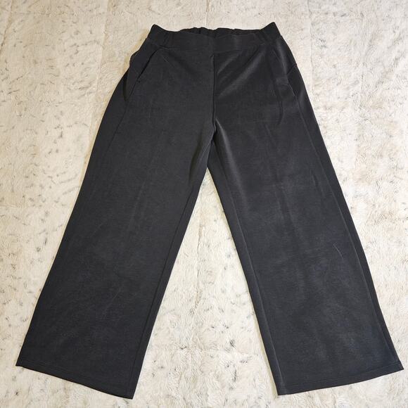 Ododos Modal Thick Wide Leg Black Soft Pants XL - Picture 2 of 11